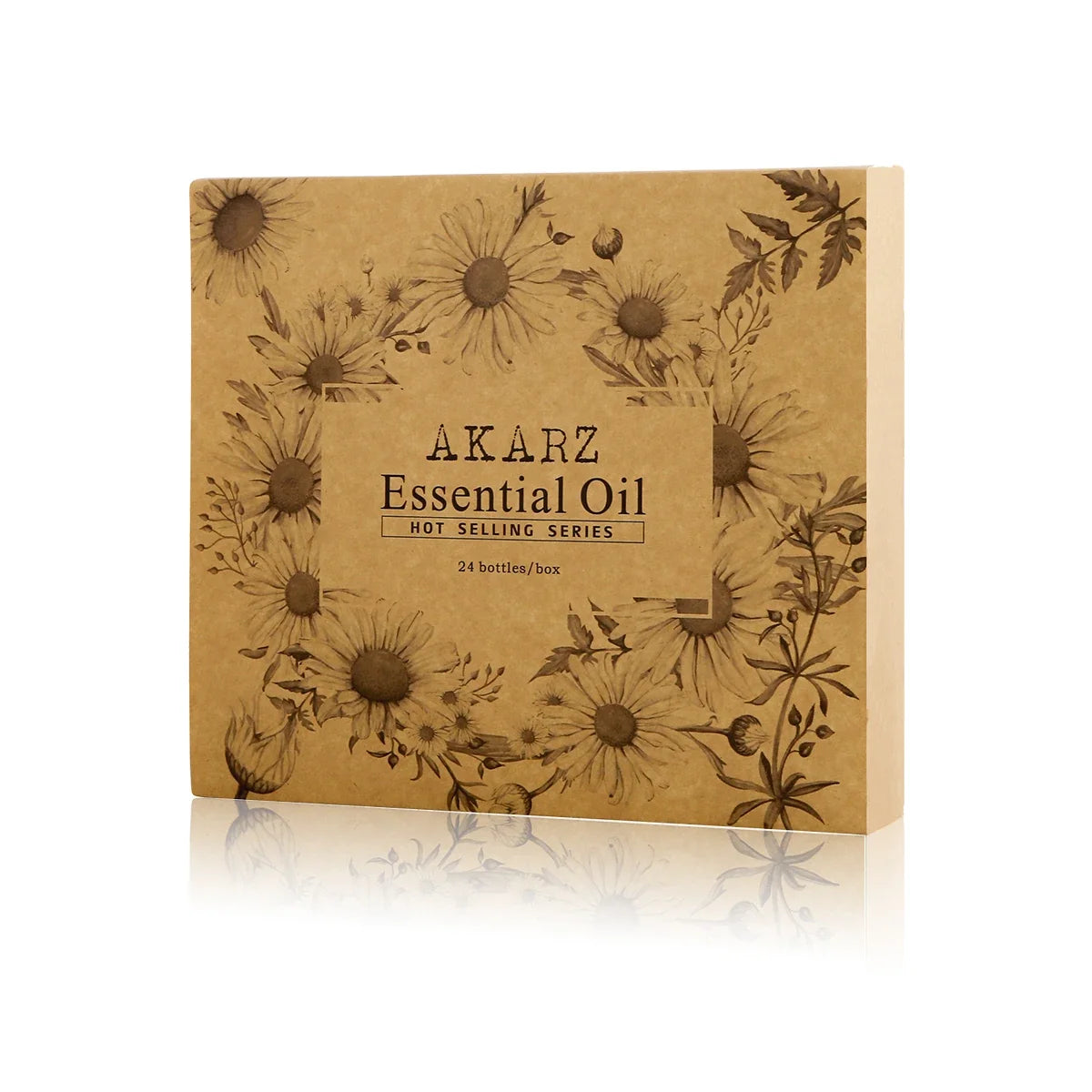 Akarz 24 Essential Oil Set Tea Tree Lavender Rose Patchouli