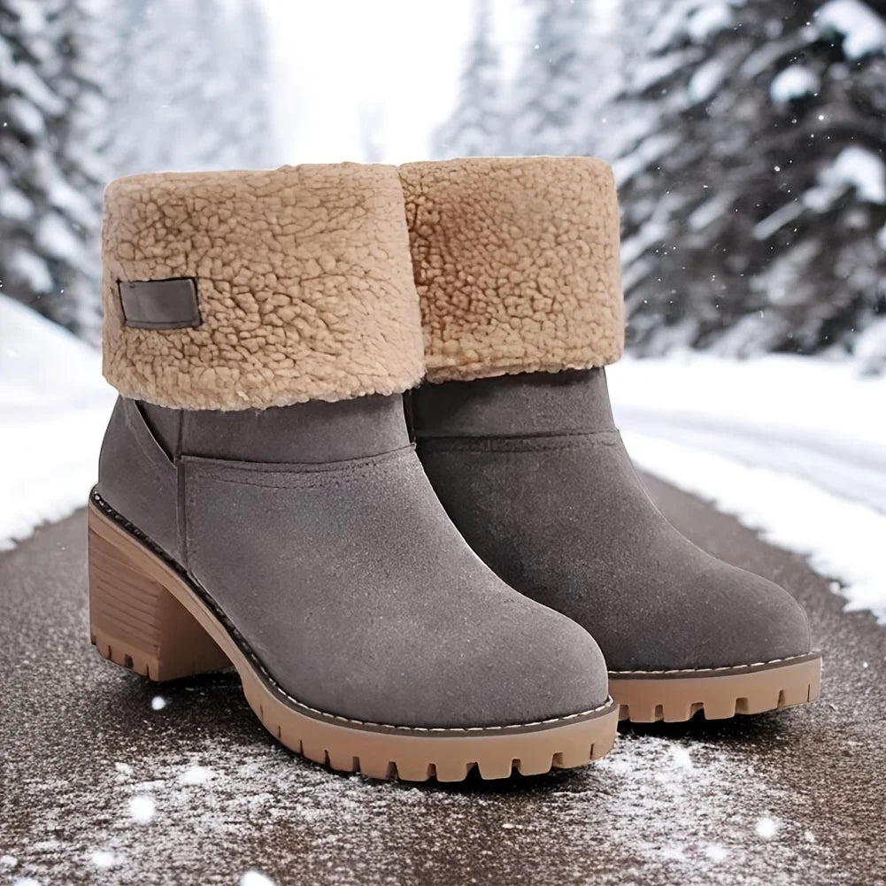 Winter Faux Fur Snow Boots For Women Warm Platform Boots