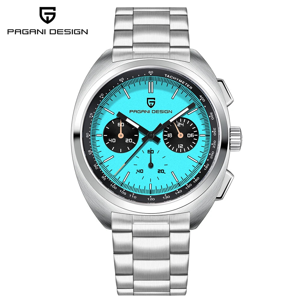 Pagani Design VK63 Sport Chronograph Stainless Steel Quartz Wristwatch