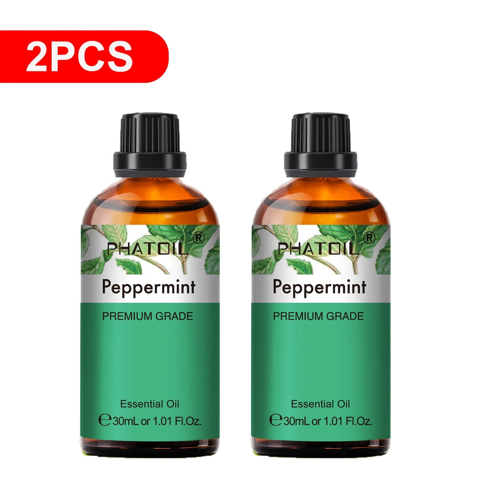 PHATOIL Essential Oils Set Peppermint Rose Lemon Lavender Eucalyptus Diffuser