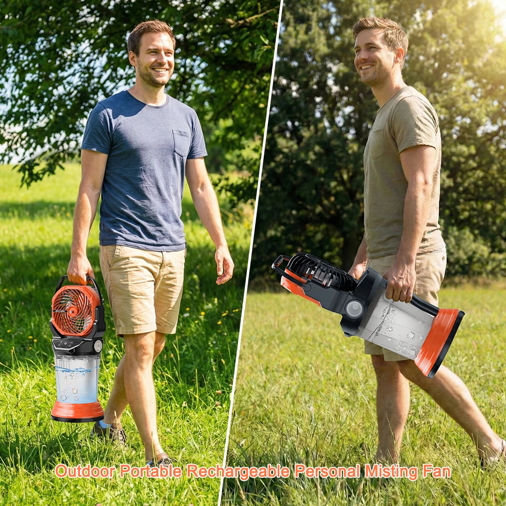 Zen Active Living Portable Misting Fan With 2L Water Tank And Rechargeable Battery