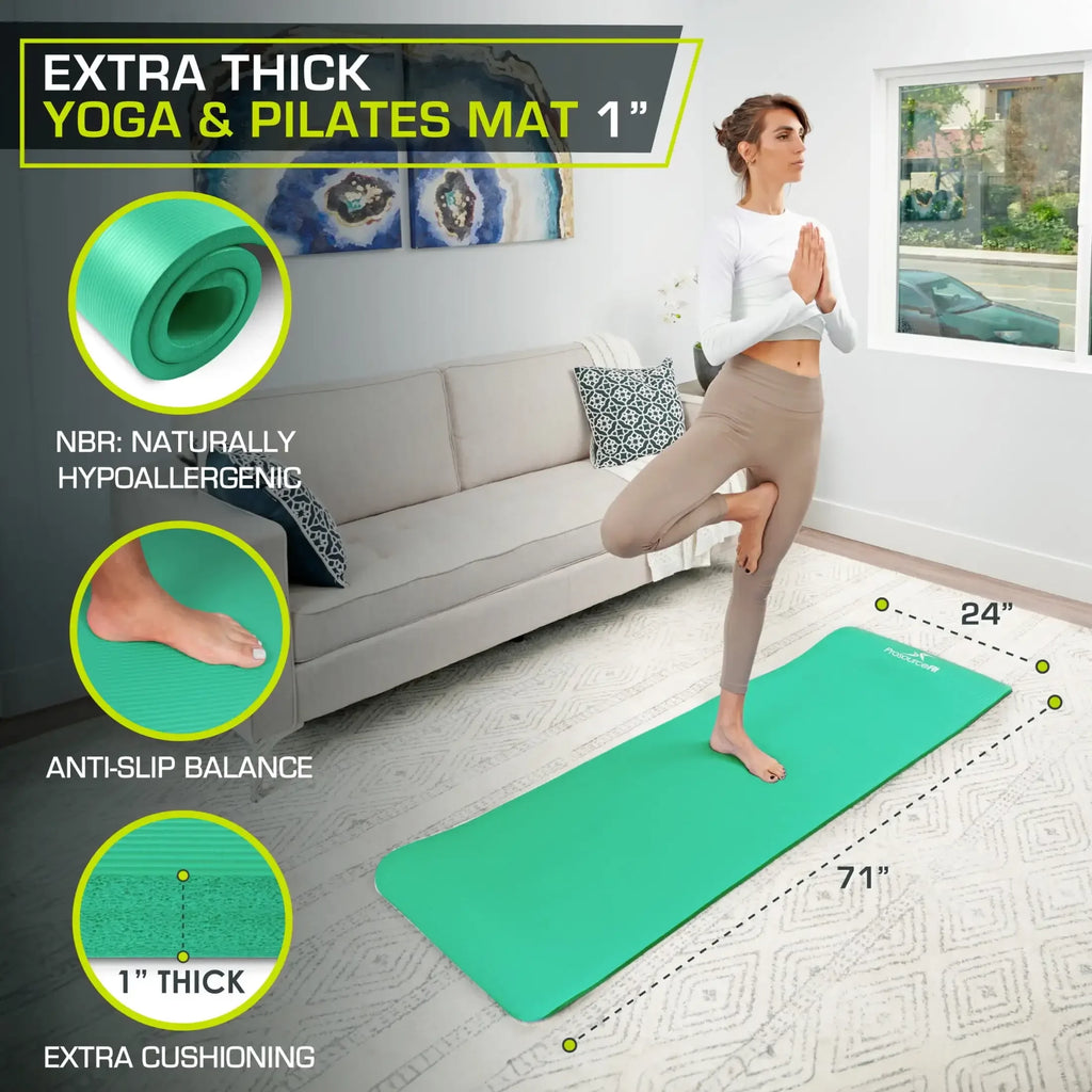Hign-concerned Ultra-Dense Ergonomically-Designed Yoga Mat Non-Slip High-Density NBR For Comfort