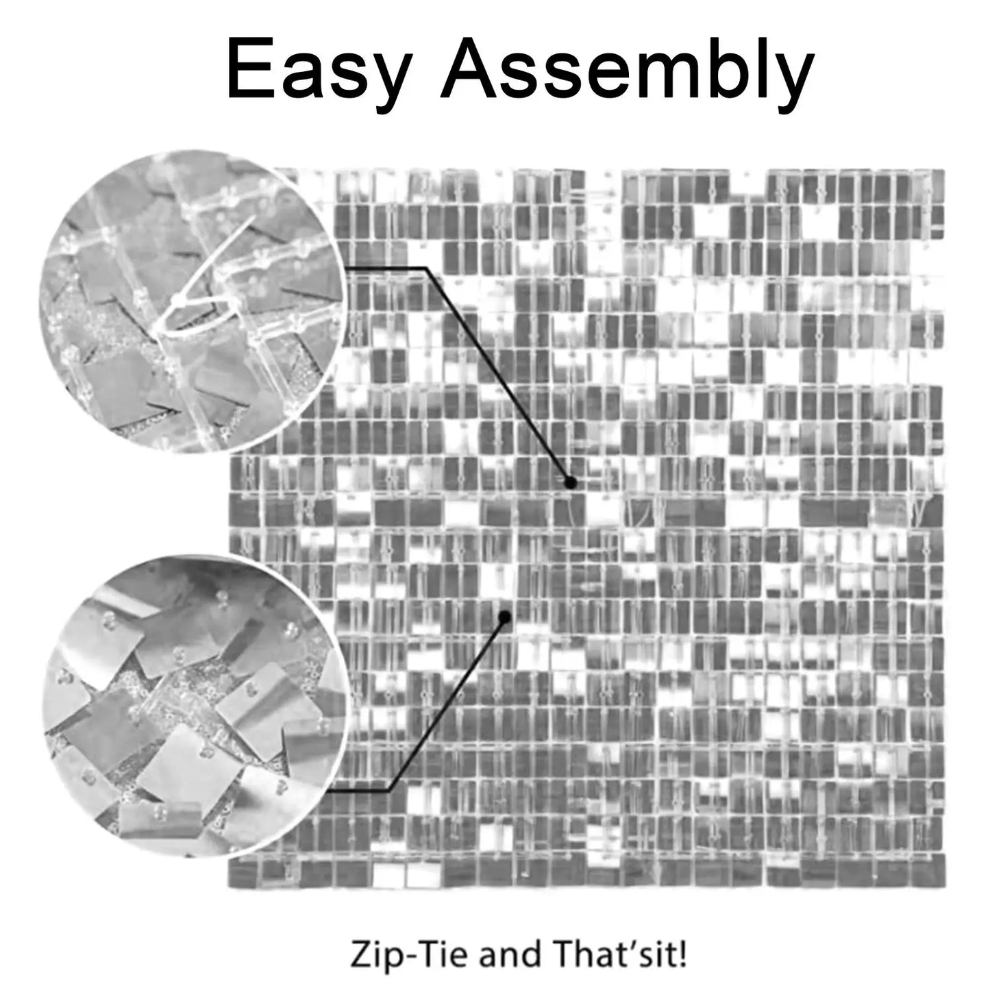 Glitter Wall Backdrop Panels For Party Decor Photo Prop