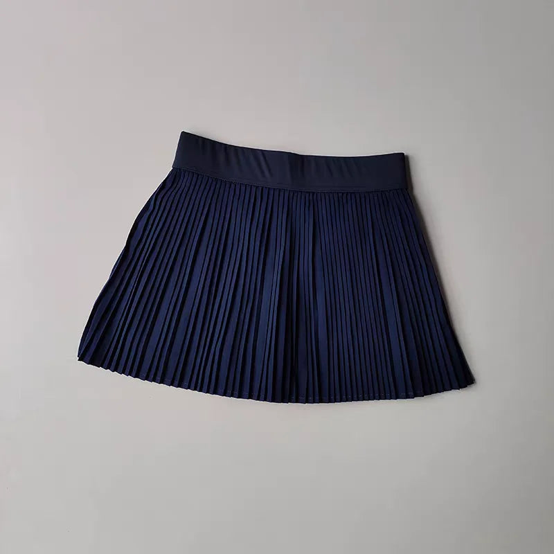 Women's Golf Sport Shorts Skirts Summer Breathable 2 in 1 Running Culottes High-Waist Sweatpants Outdoor Sports Skirt Shorts