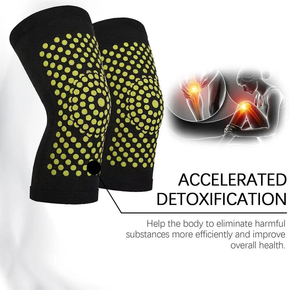 Self Heating Knee Pads,Warm Wormwood Self Heating Knee Brace Support, Long Compression Sleeve for Arthritis Joint Pain Relief