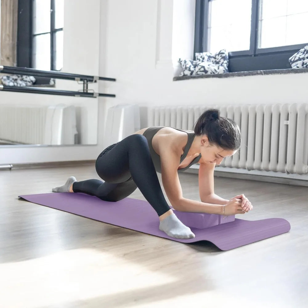 BalanceFrom 7 Piece Yoga Set With Extra Thick Mat Included