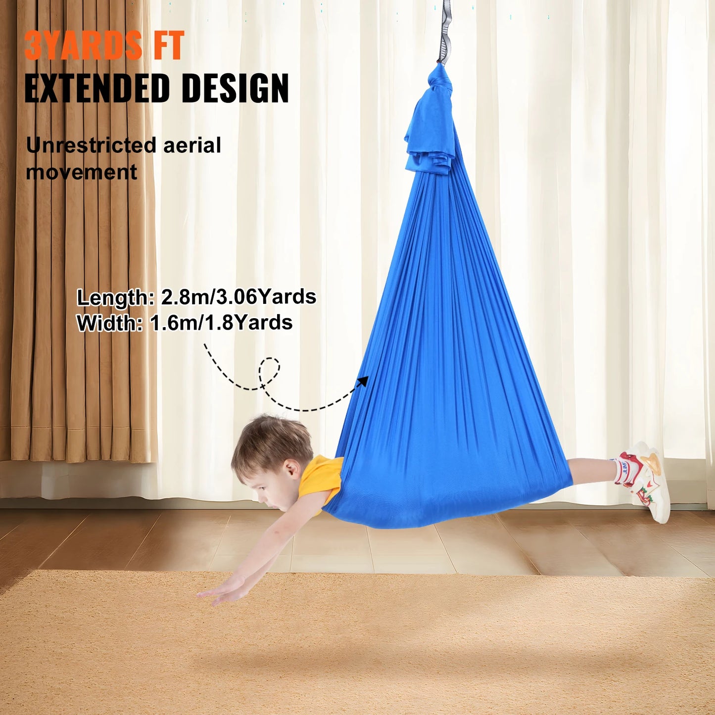 SucceBuy Sensory Swing For Kids With Special Needs Therapy Hammock