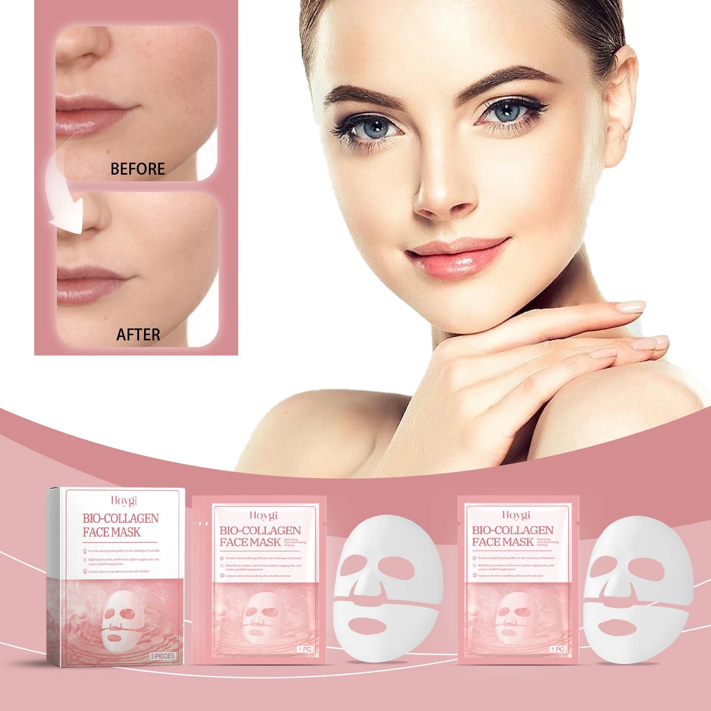 Hoygi Collagen Face Mask Hydrating Overnight Lifting Rejuvenation