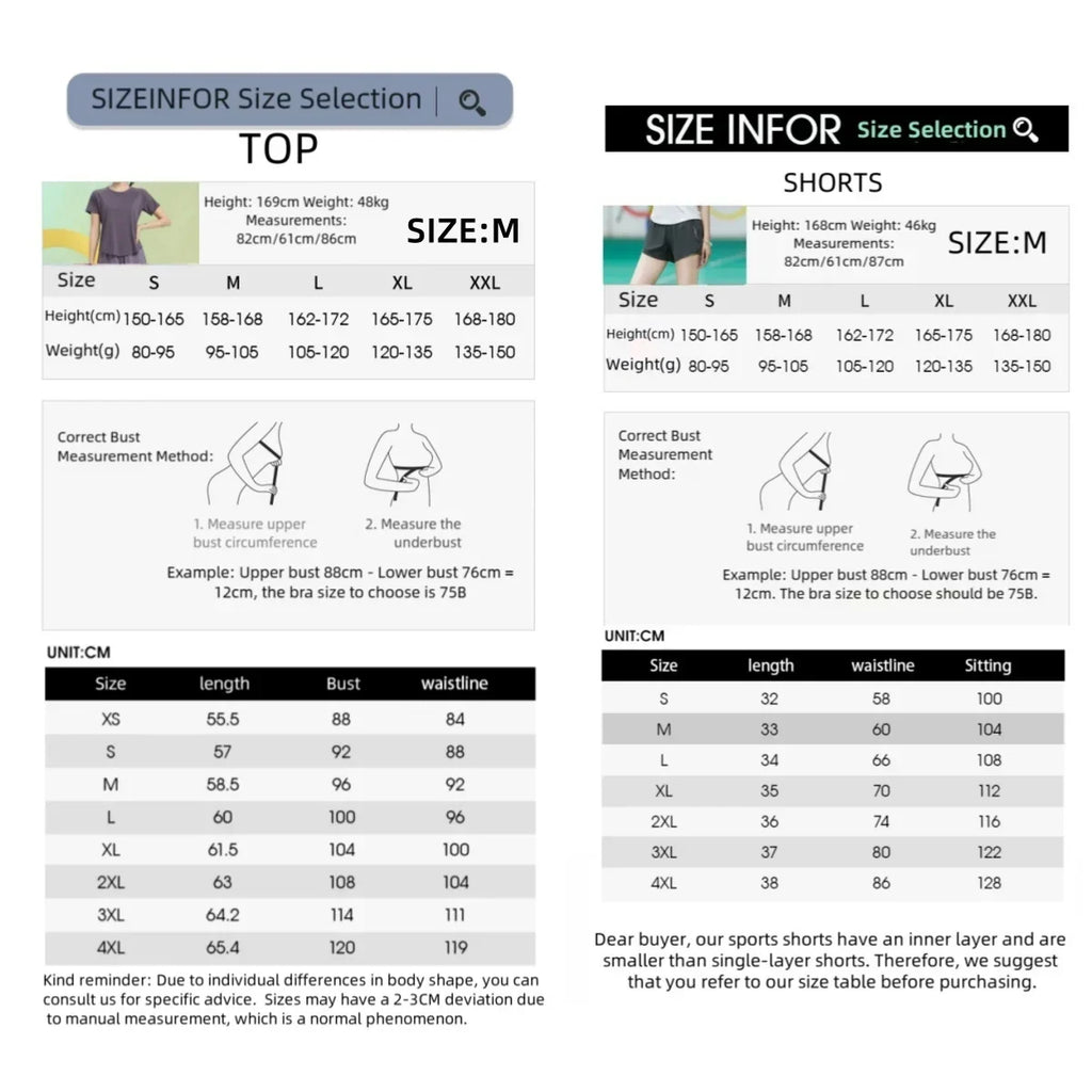 Women Two Piece Yoga Set Summer Sportswear Tops Shorts