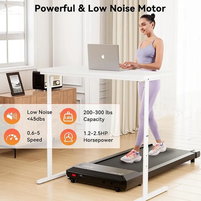 Superun 2 In 1 Home Office Walking Treadmill App Control