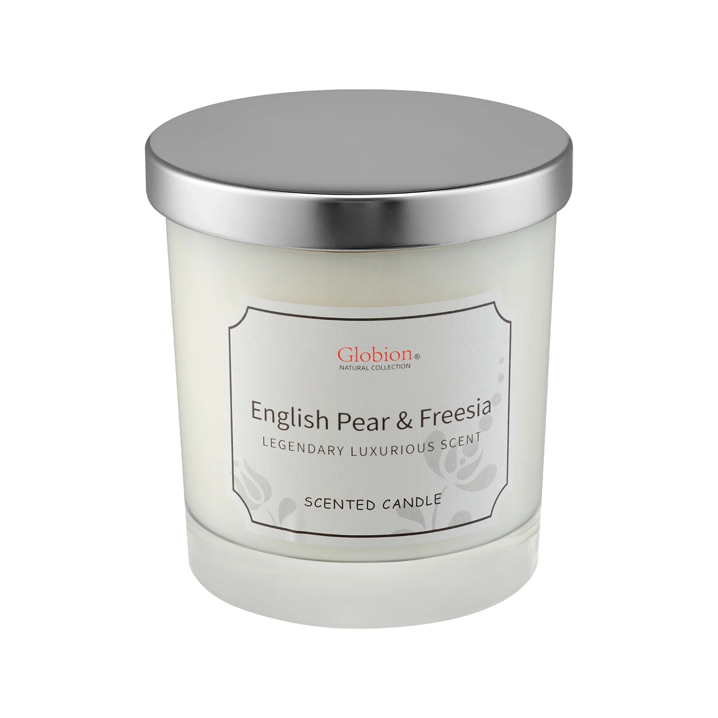 Scented Candle English Pear And Freesia Aromatherapy Glass Jar