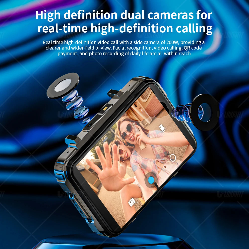 LOKMAT APPLLP 5 Max Android Watch Phone With 4G Calls Dual Camera And Flashlight Gaming