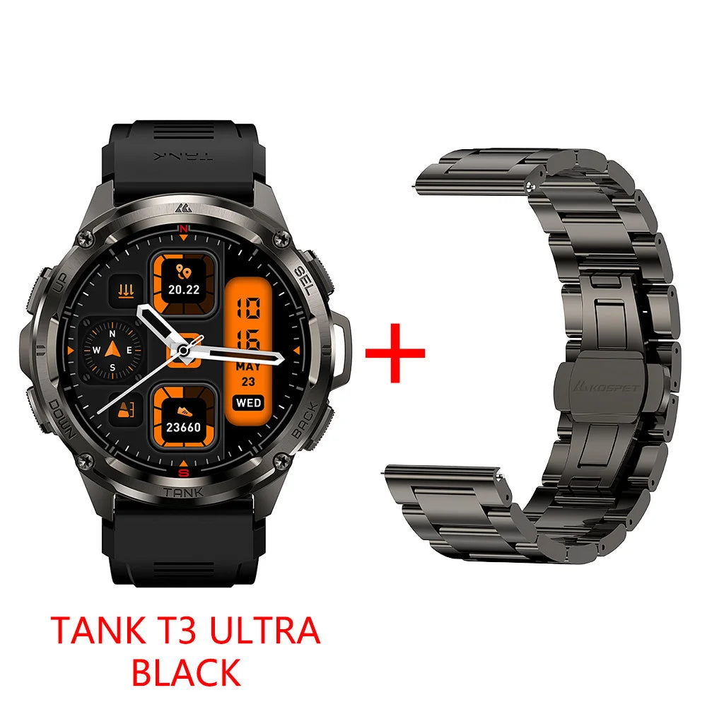 KOSPET Tank T3 Ultra GPS Rugged Smartwatch Altimeter